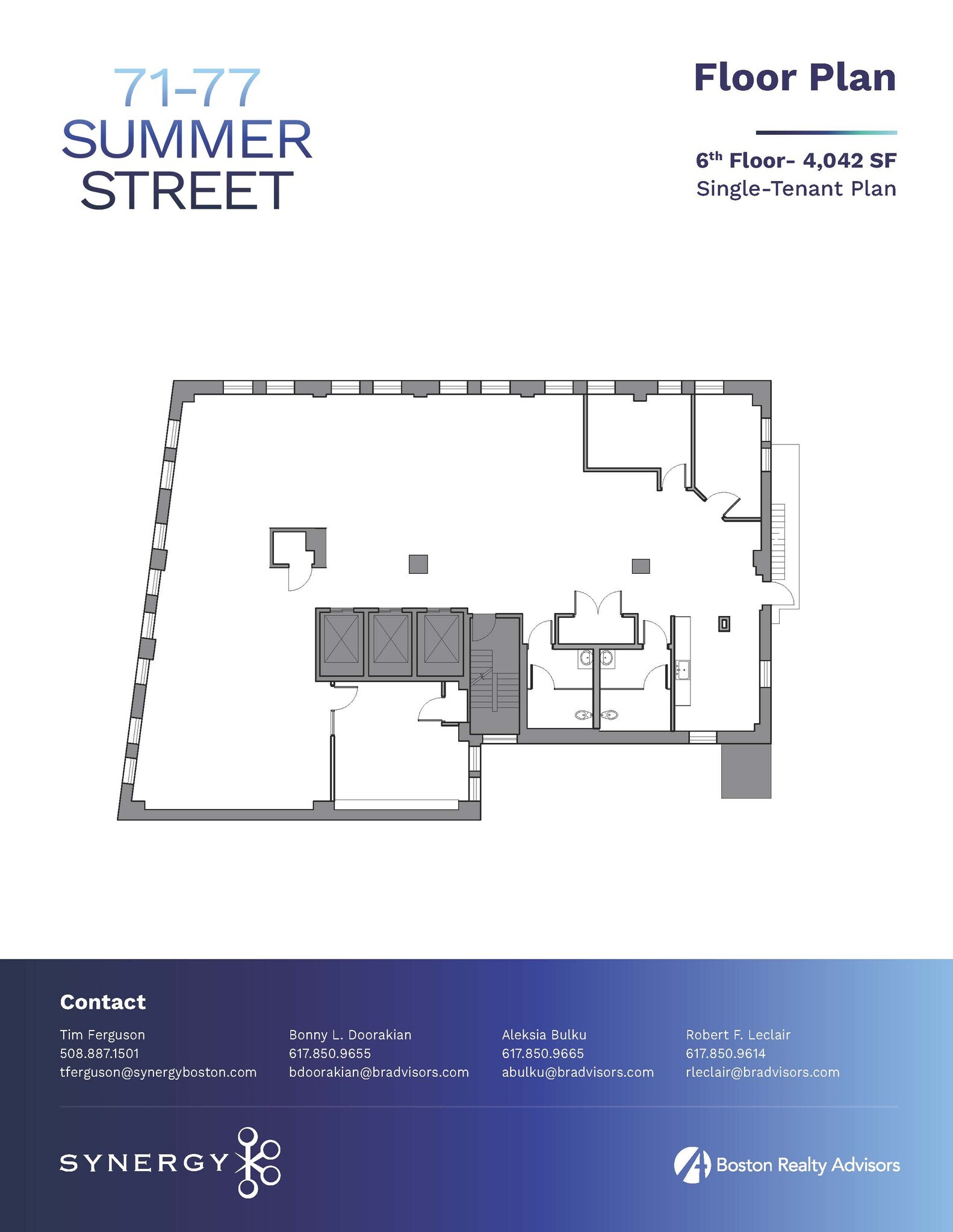 77 Summer St, Boston, MA for lease Floor Plan- Image 1 of 1