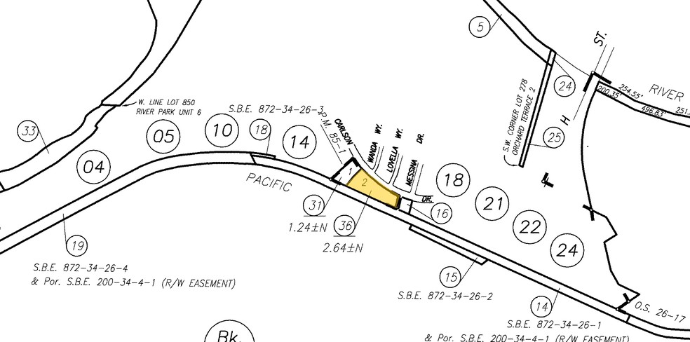 5485-5495 Carlson Dr, Sacramento, CA à louer - Plan cadastral - Image 2 de 5