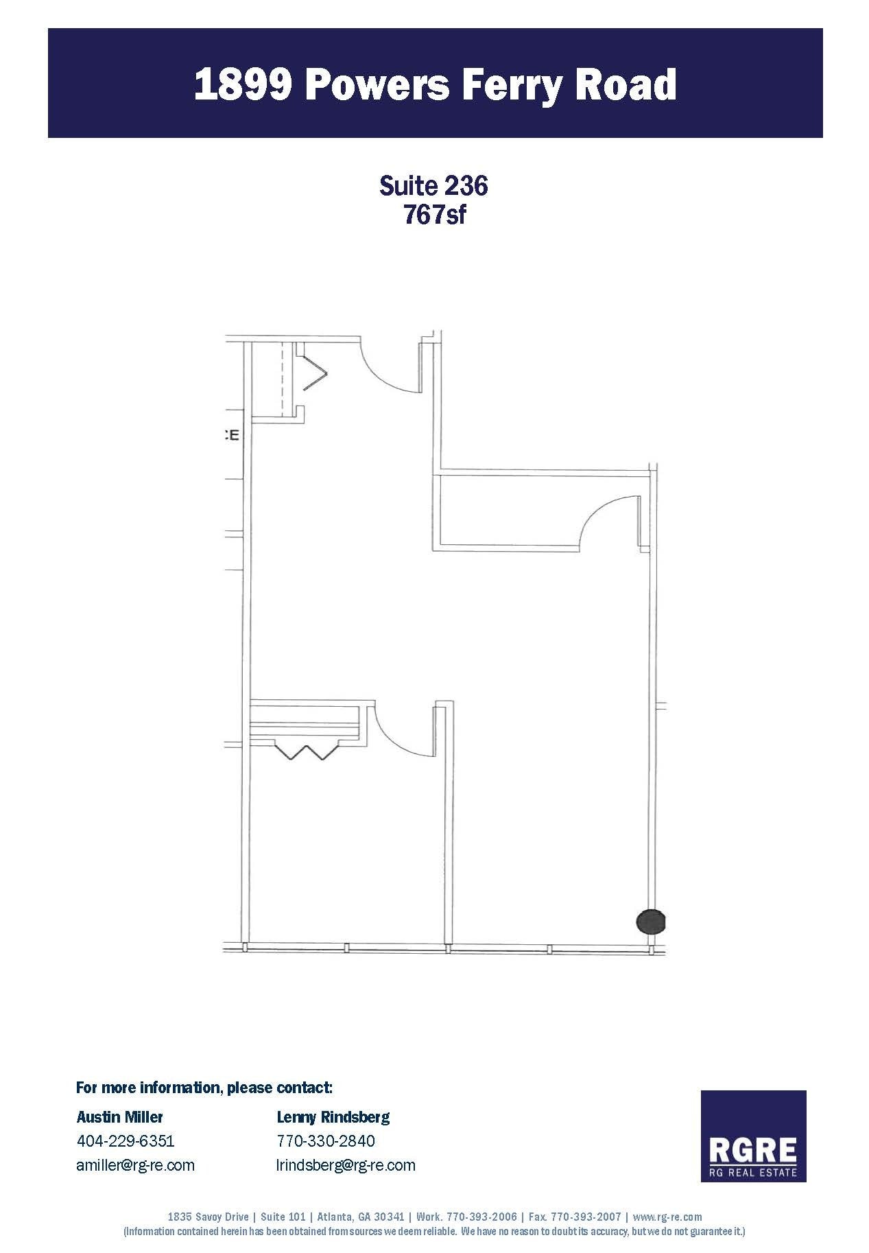 1899 Powers Ferry Rd SE, Atlanta, GA à louer Plan d’étage- Image 1 de 1