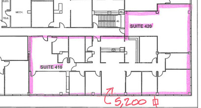 9990 Fairfax Blvd, Fairfax, VA à louer Plan d  tage- Image 1 de 1