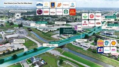 6240 LaPalco Blvd, Marrero, LA - AÉRIEN  Vue de la carte - Image1