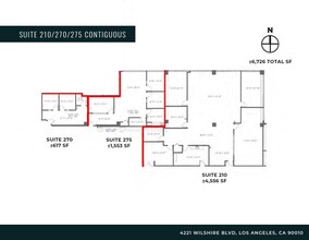 4221 Wilshire Blvd, Los Angeles, CA à louer Plan d’étage- Image 2 de 2