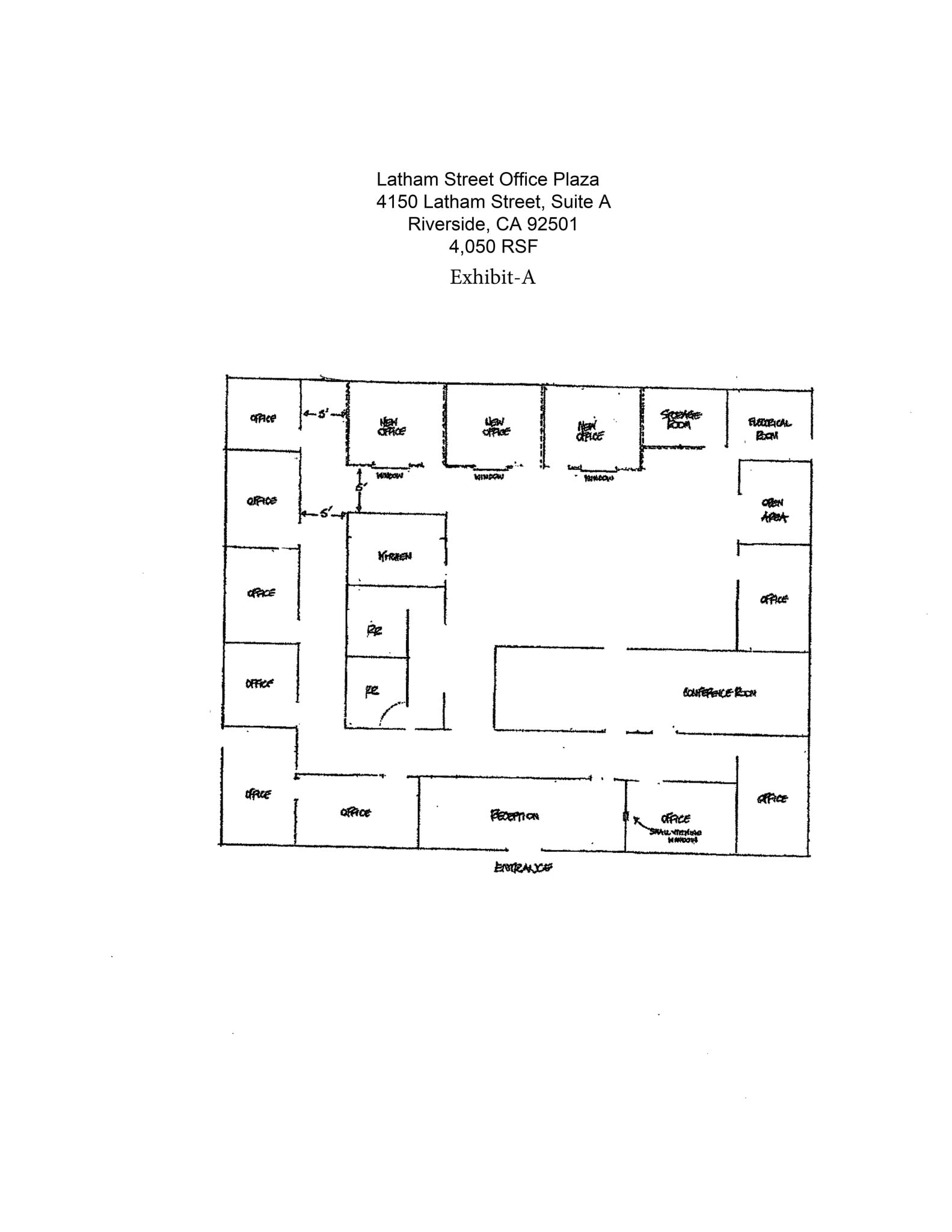 4100 Latham St, Riverside, CA for lease Site Plan- Image 1 of 1