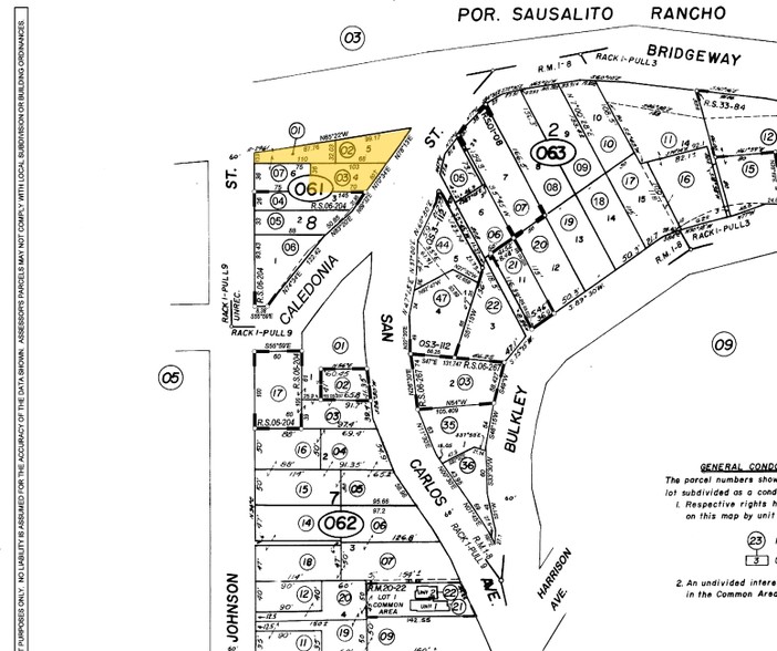 1001 Bridgeway, Sausalito, CA à louer - Plan cadastral - Image 2 de 29