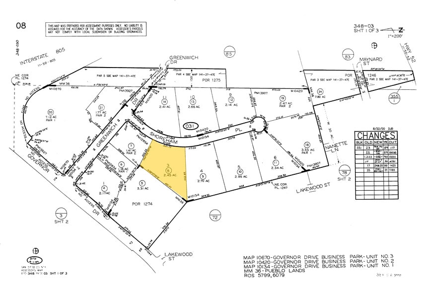 5120 Shoreham Pl, San Diego, CA for lease - Plat Map - Image 2 of 16