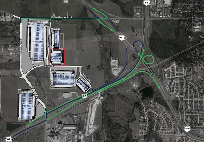 620 Crossroads Dr, Midlothian, TX à louer - Plan de site - Image 3 de 3