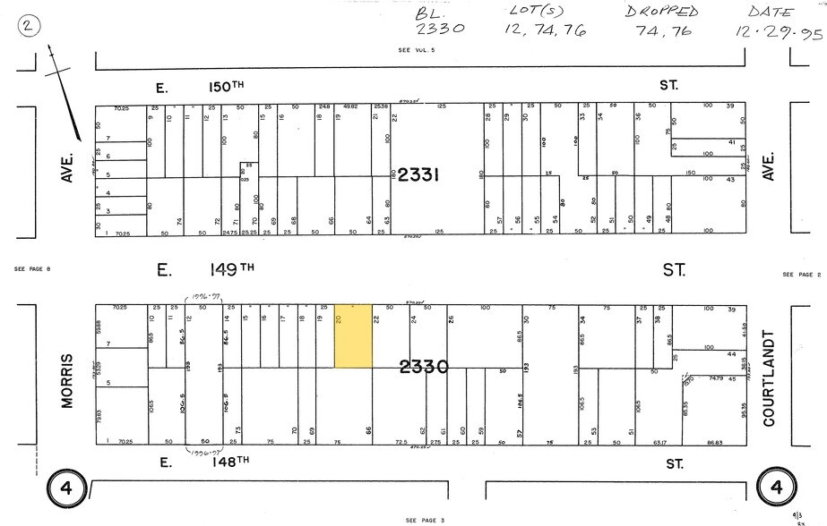 300-304 E 149th St, Bronx, NY à louer - Plan cadastral - Image 2 de 3