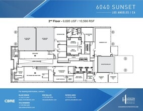 6040 W Sunset Blvd, Los Angeles, CA for lease Floor Plan- Image 1 of 2