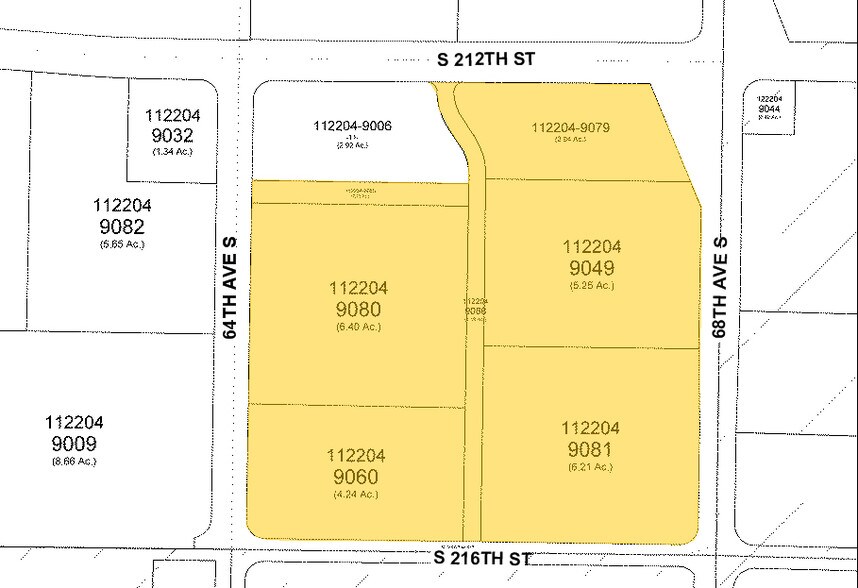 21318-21420 64th Ave S, Kent, WA à louer - Plan cadastral - Image 2 de 10