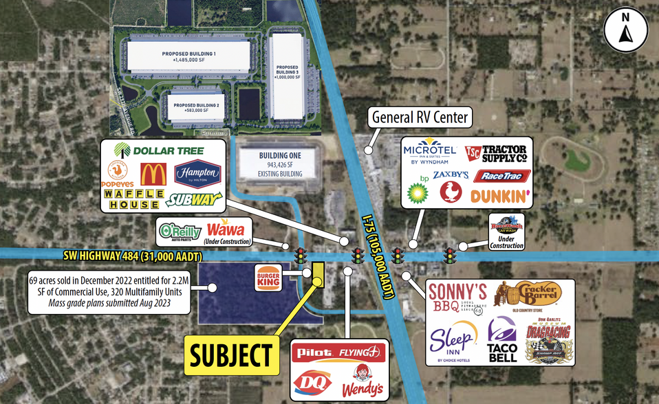 SWQ of I-75 & SW Highway 484, Ocala, FL for lease - Building Photo - Image 1 of 3