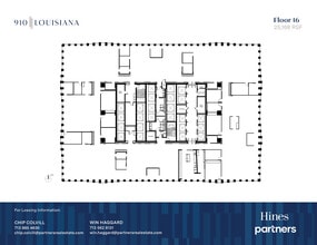 910 Louisiana St, Houston, TX à louer Plan d’étage- Image 1 de 1