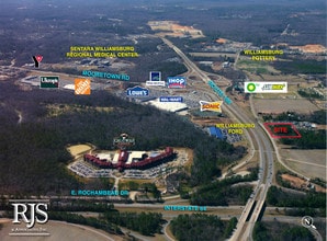 1115 Lightfoot Rd, Williamsburg, VA - AERIAL  map view