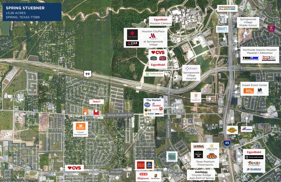 3332 Spring Stuebner Rd, Spring, TX à vendre - Aérien - Image 3 de 4