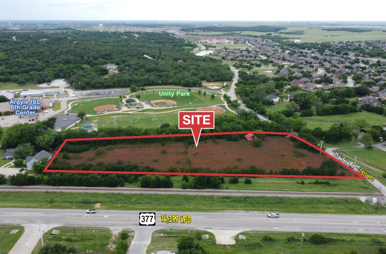801 W Front St, Argyle, TX for sale Aerial- Image 1 of 2