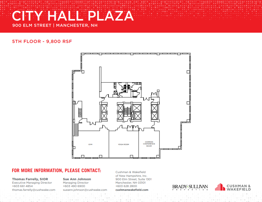 900 Elm St, Manchester, NH for lease Floor Plan- Image 1 of 1