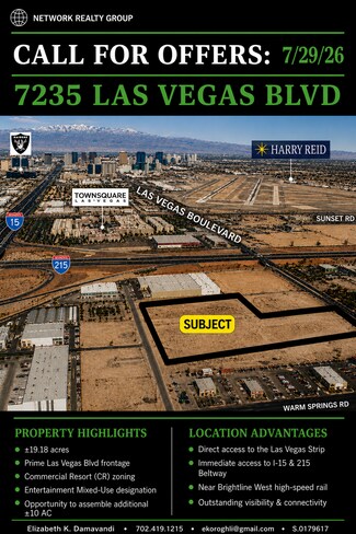 Plus de détails pour 7235 Las Vegas Blvd, Las Vegas, NV - Terrain à vendre