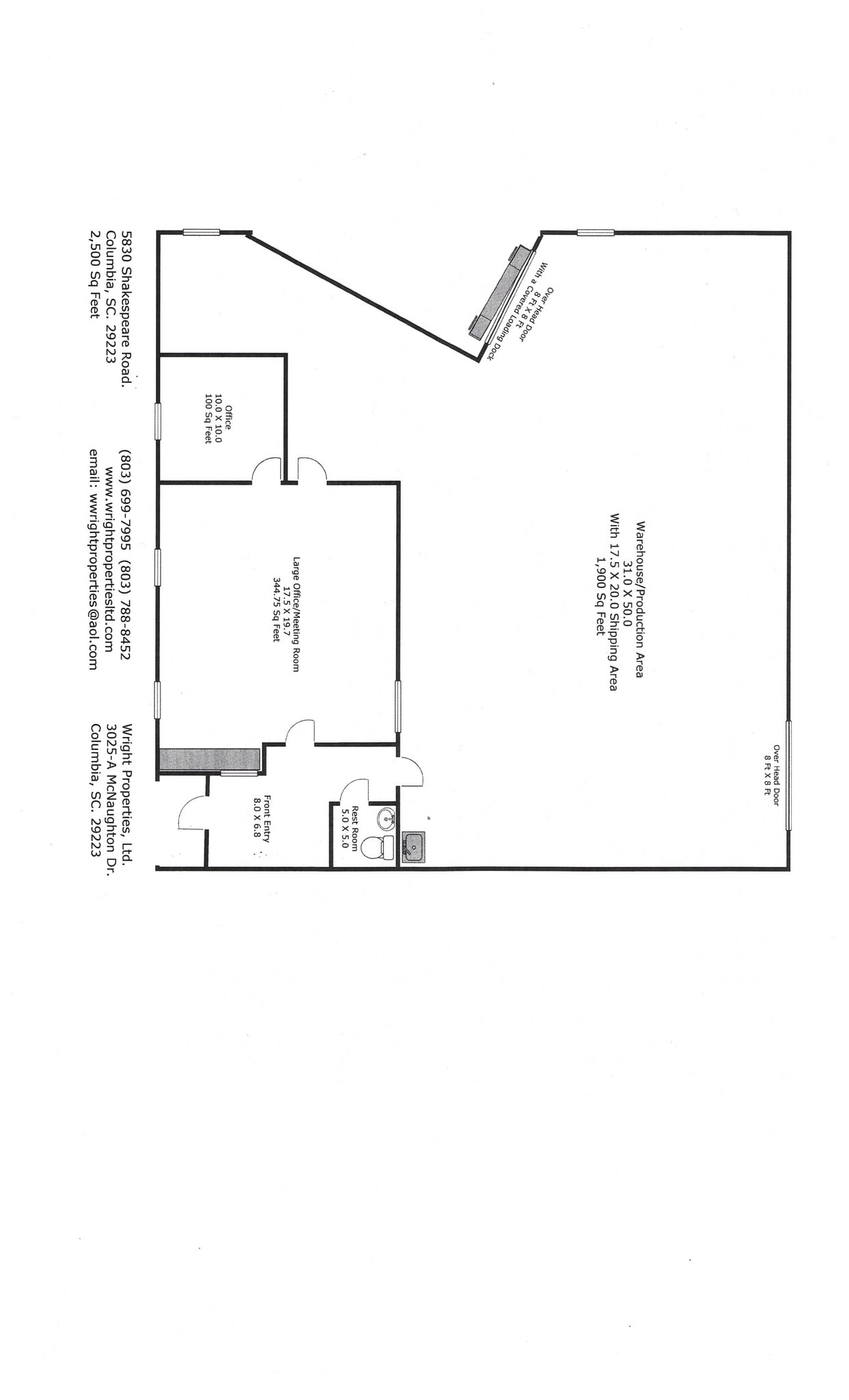 5820-5830 Shakespeare Rd, Columbia, SC for lease Interior Photo- Image 1 of 1