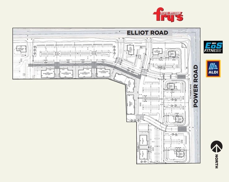 SWC Elliot Rd & Power Rd, Mesa, AZ for lease - Site Plan - Image 2 of 5