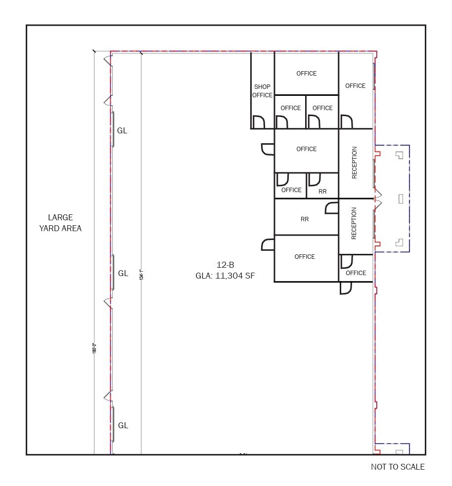 12155 Magnolia Ave, Riverside, CA for lease Floor Plan- Image 1 of 2