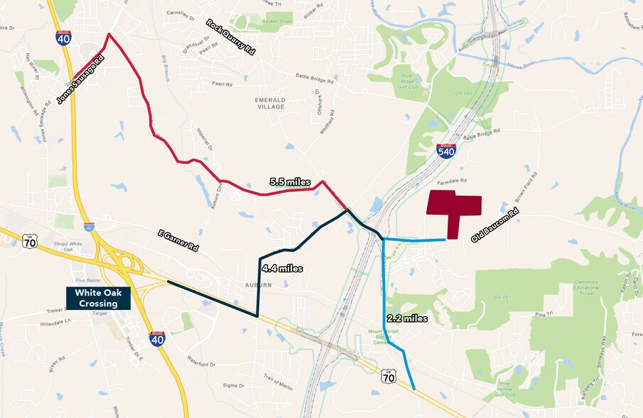 Old Baucom Rd, Raleigh, NC à vendre - Aérien - Image 3 de 3