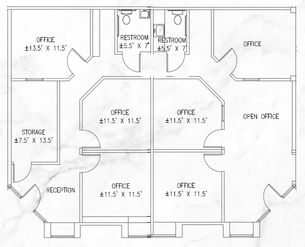 4550 Kearny Villa Rd, San Diego, CA 92123 - Unit 112-113 -  - Floor Plan - Image 1 of 1