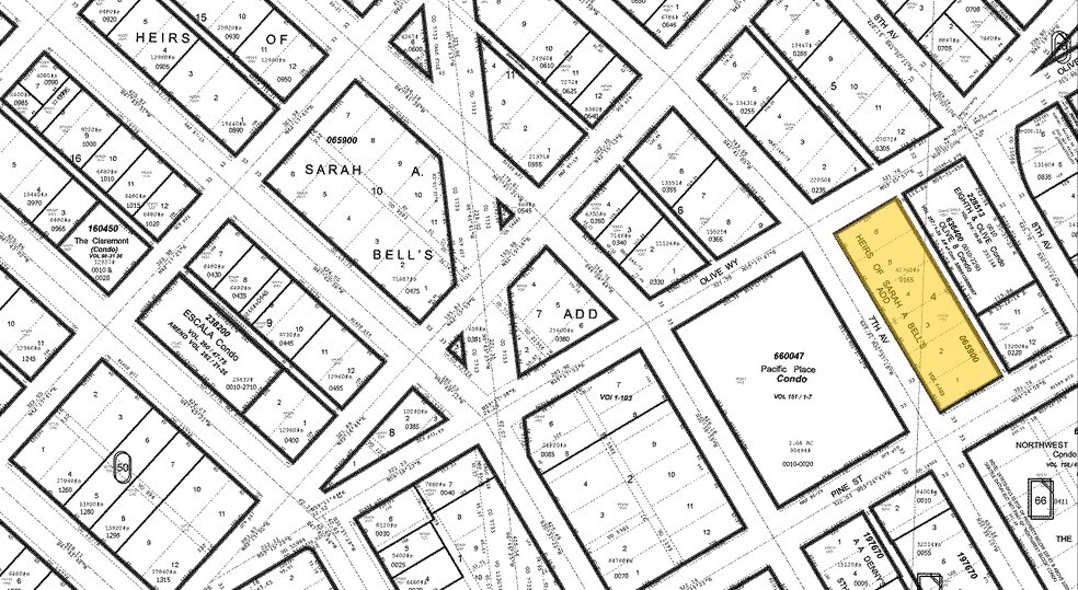1600 7th Ave, Seattle, WA à louer - Plan cadastral - Image 2 de 24