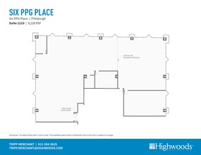 1 PPG Pl, Pittsburgh, PA à louer Plan de site- Image 1 de 1