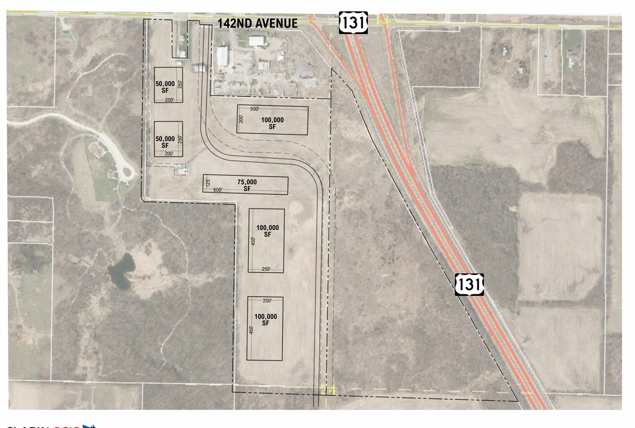 0 142nd Ave, Wayland, MI for lease Site Plan- Image 1 of 2