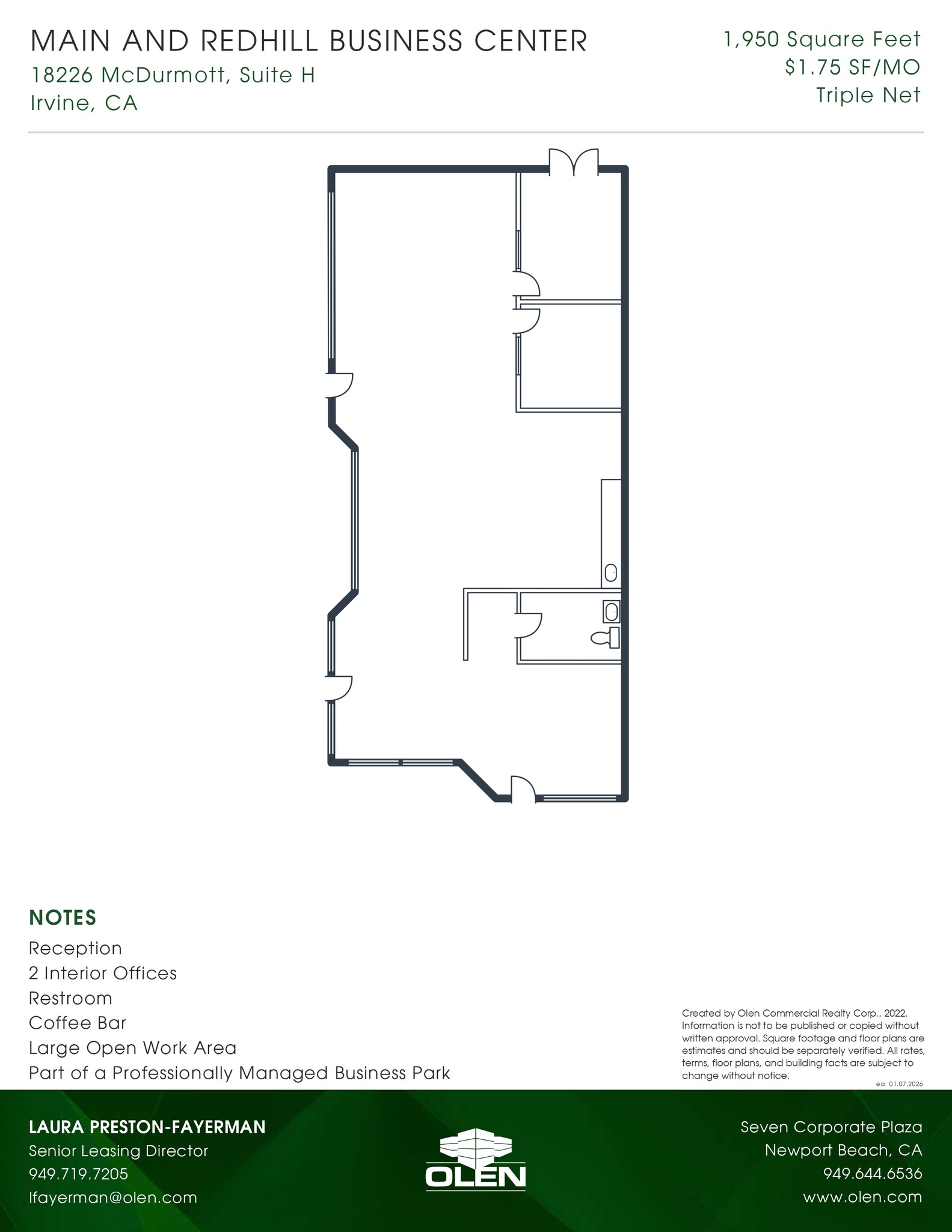 1200 Main St, Irvine, CA for lease Floor Plan- Image 1 of 1
