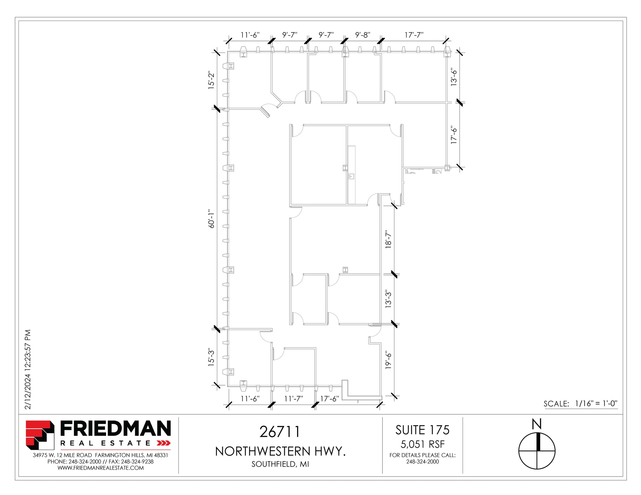 26711 Northwestern Hwy, Southfield, MI for sale Floor Plan- Image 1 of 1
