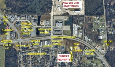 4168 Old US 41 N, Valdosta, GA - Aérien  Vue de la carte