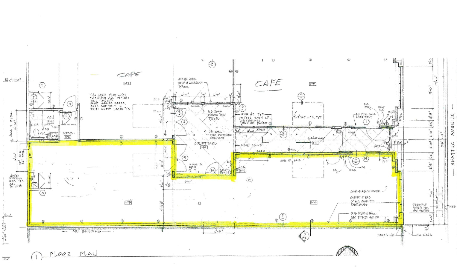 1926-1928 Shattuck Ave, Berkeley, CA for sale Floor Plan- Image 1 of 3