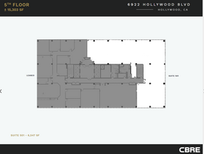 6922 Hollywood Blvd, Los Angeles, CA for lease Floor Plan- Image 1 of 1