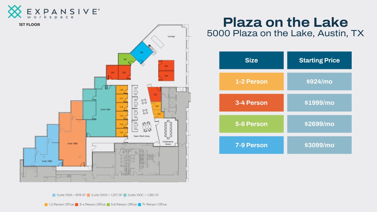 5000 Plaza On The Lake Dr, Austin, TX for lease Floor Plan- Image 1 of 6