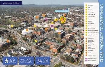 216-218 W Water St, Charlottesville, VA - AERIAL  map view