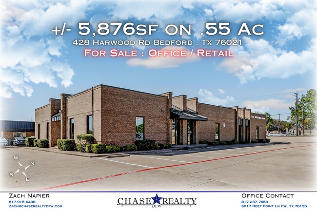 Plus de détails pour 428 Harwood Rd, Bedford, TX - Bureau à vendre