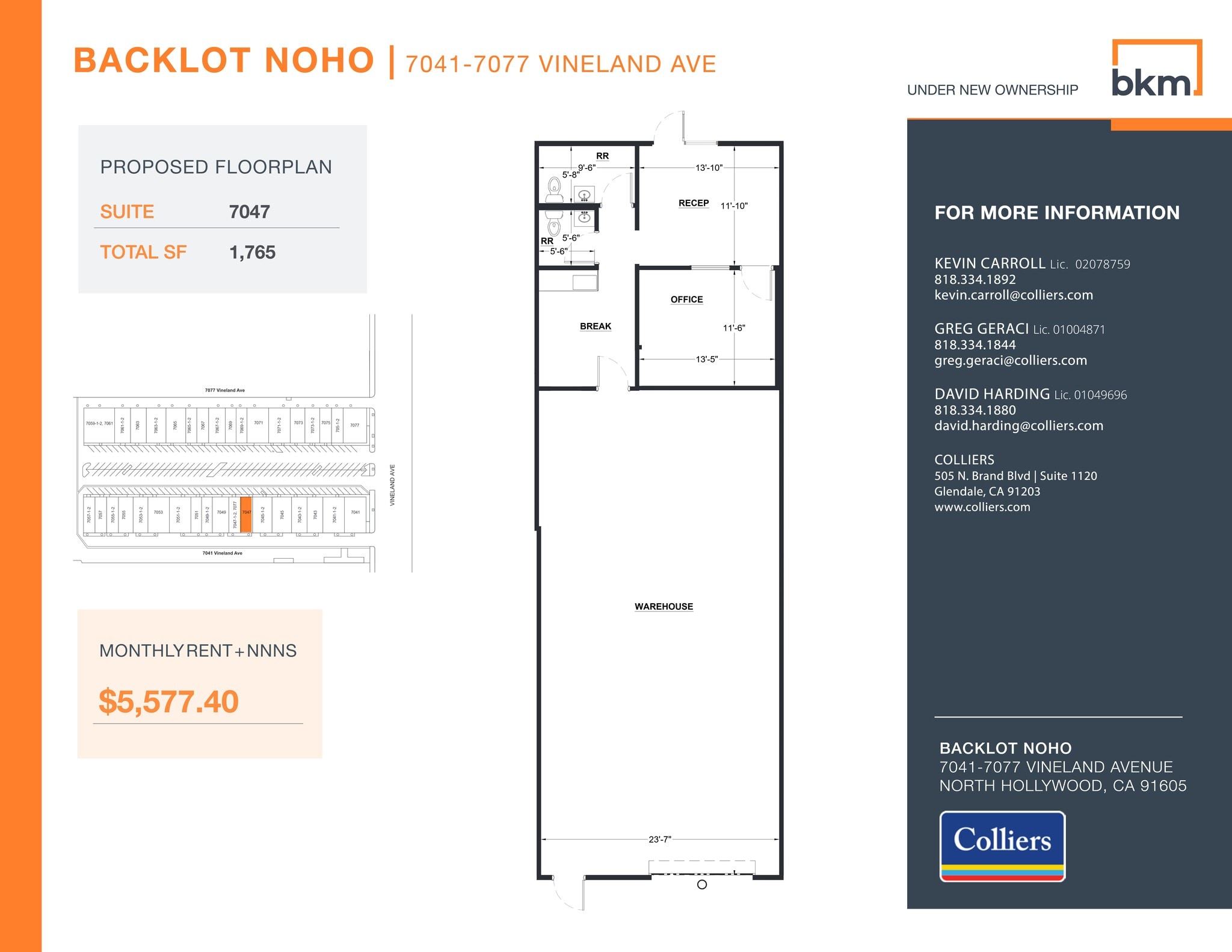 7059-7077 1/2 Vineland Ave, North Hollywood, CA à louer Plan de site- Image 1 de 1