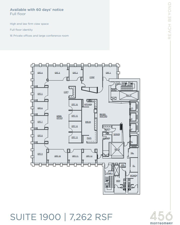 456 Montgomery St, San Francisco, CA for lease Floor Plan- Image 1 of 1
