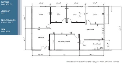 9150 Chesapeake Dr, San Diego, CA à louer Plan d’étage- Image 1 de 1