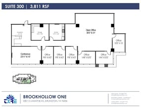 2301 E Lamar Blvd, Arlington, TX à louer Plan d’étage- Image 1 de 2