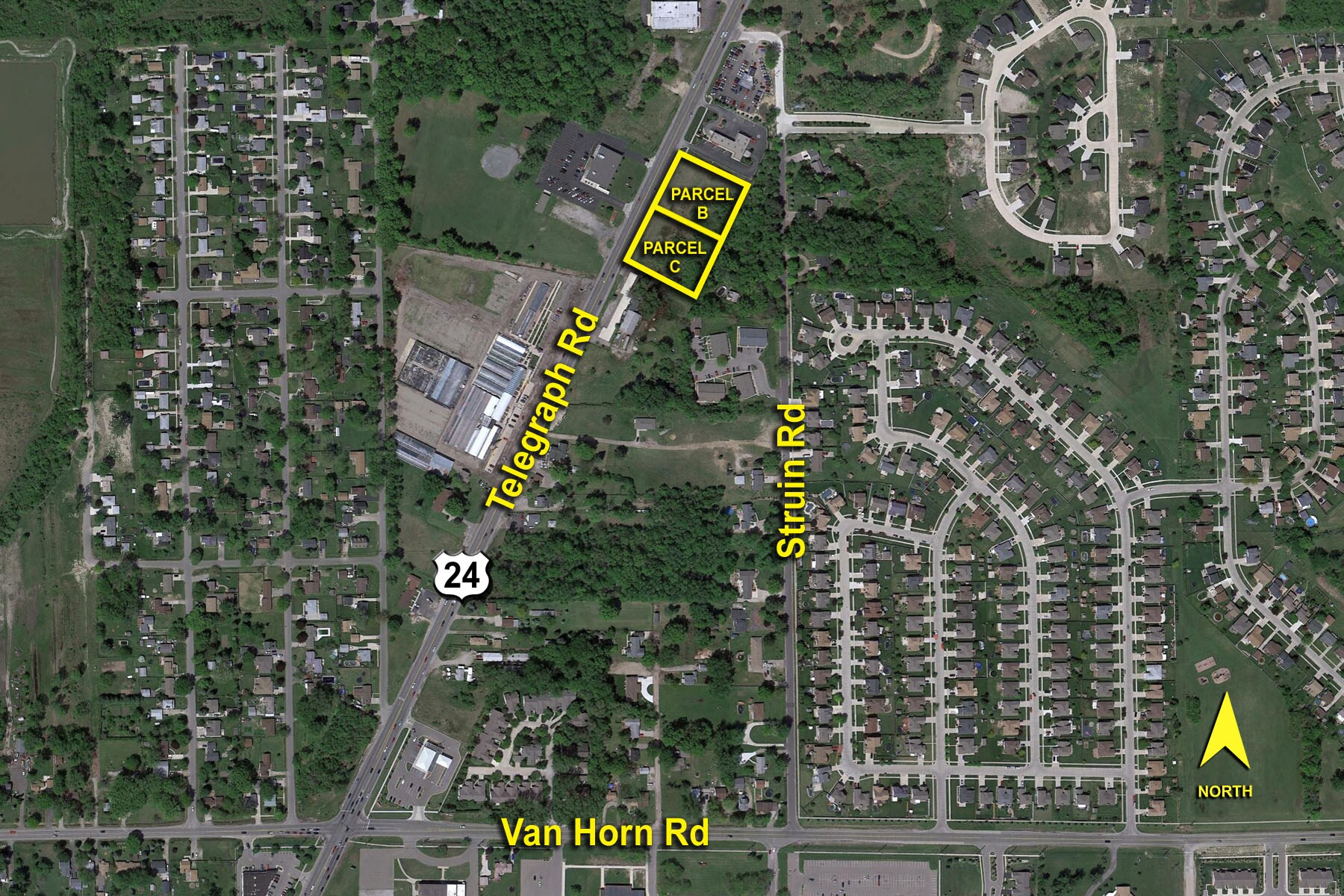 Telegraph Brownstown, Michigan 48134 portfolio of 2 properties for sale on LoopNet.ca Aerial- Image 1 of 2