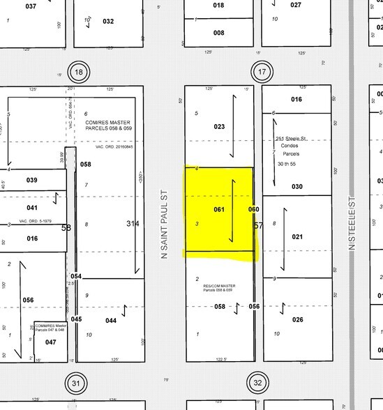 240 Saint Paul St, Denver, CO à louer - Plan cadastral - Image 3 de 3