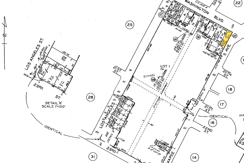 1901-1909 Maple Ave, Los Angeles, CA à louer - Plan cadastral - Image 2 de 9