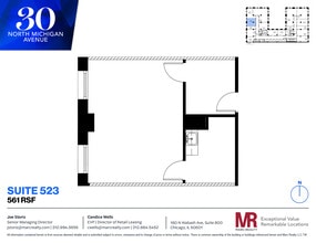 30 N Michigan Ave, Chicago, IL for lease Floor Plan- Image 1 of 4