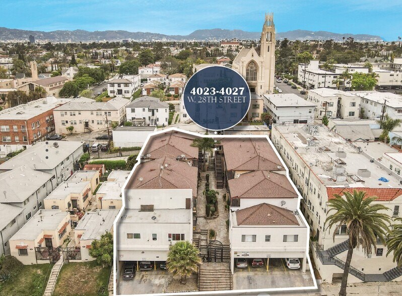 4023-4027 W 28th St, Los Angeles, CA à vendre - Aérien - Image 2 de 14
