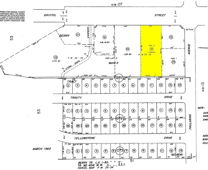 3077 Bristol St, Costa Mesa, CA à louer - Plan cadastral - Image 3 de 5