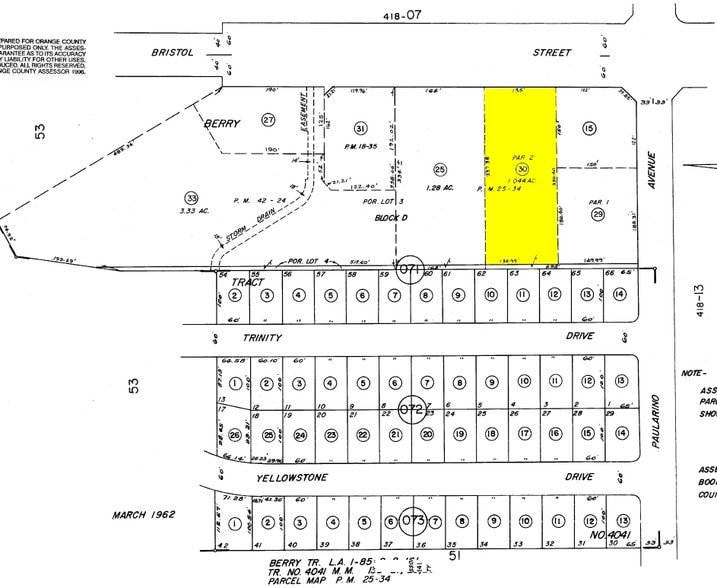 3077 Bristol St, Costa Mesa, CA for lease - Plat Map - Image 3 of 5