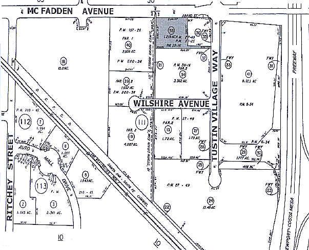 2100 E McFadden Ave, Santa Ana, CA for lease - Plat Map - Image 3 of 15