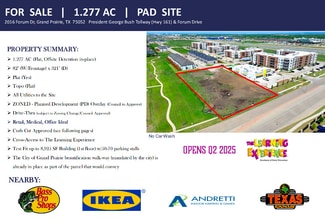 More details for 2016 Forum Dr, Grand Prairie, TX - Land for Sale