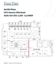 5471 Kearny Villa Rd, San Diego, CA à louer Plan d’étage- Image 1 de 1
